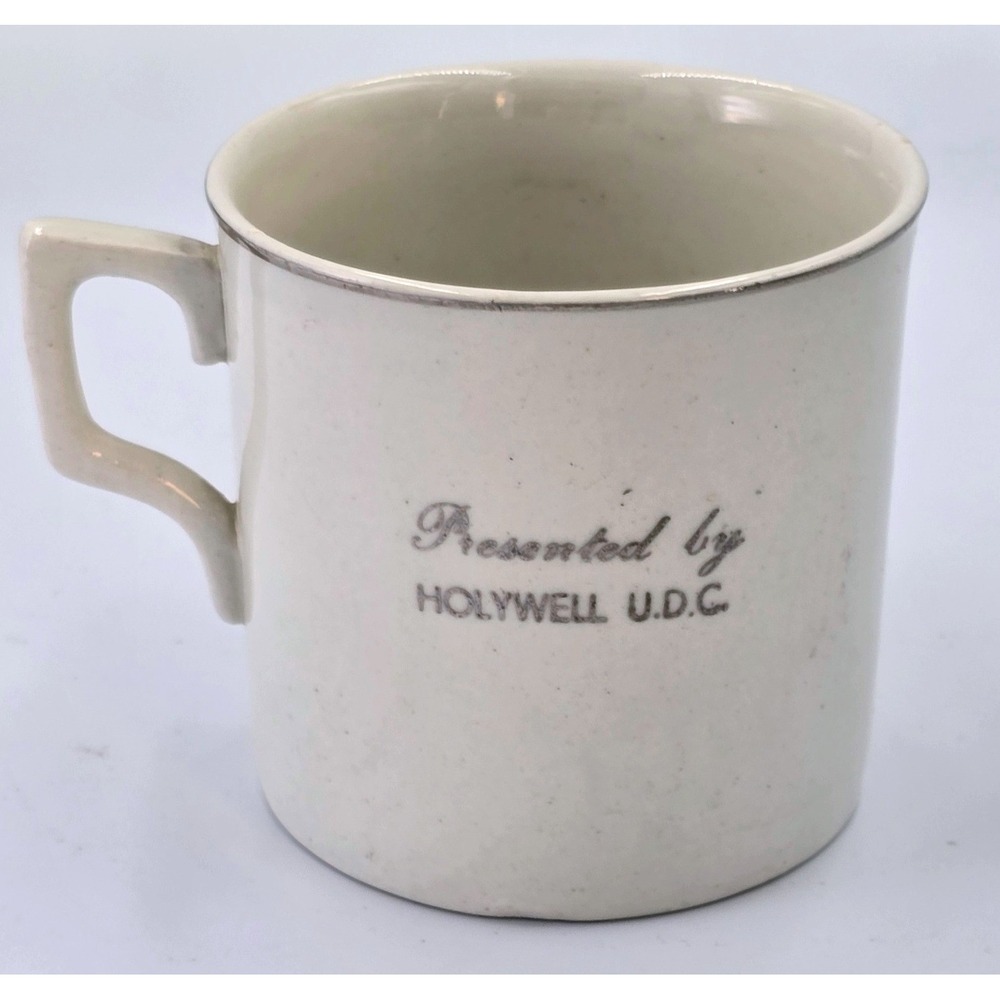 Holywell UDC‎ Vtg King George Queen Mary Silver Jubilee 1935  MINI  Mug Expresso
